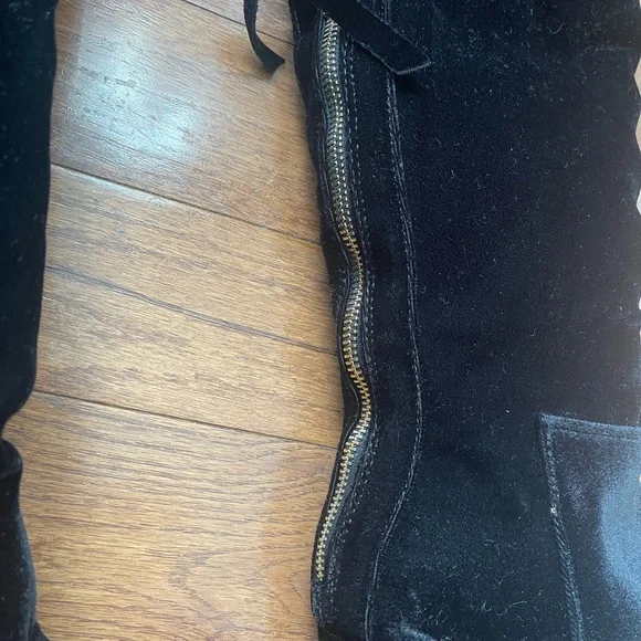Over The Knee Velour Boots - NWOB - Picture 2 of 5